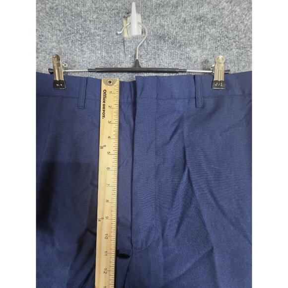 Vintage USAF Dress Pants Mens 36L AF Blue 1608 Poly Wool Tropical Uniform 90s - Picture 5 of 13